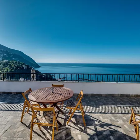 322 - Crueza De Ma, Relax E Terrazza Con Vista Sul Mare Di Moneglia