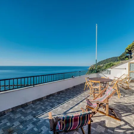 322 - Creuza De Ma' - Relax E Terrazza Con Vista Sul Mare Di 公寓